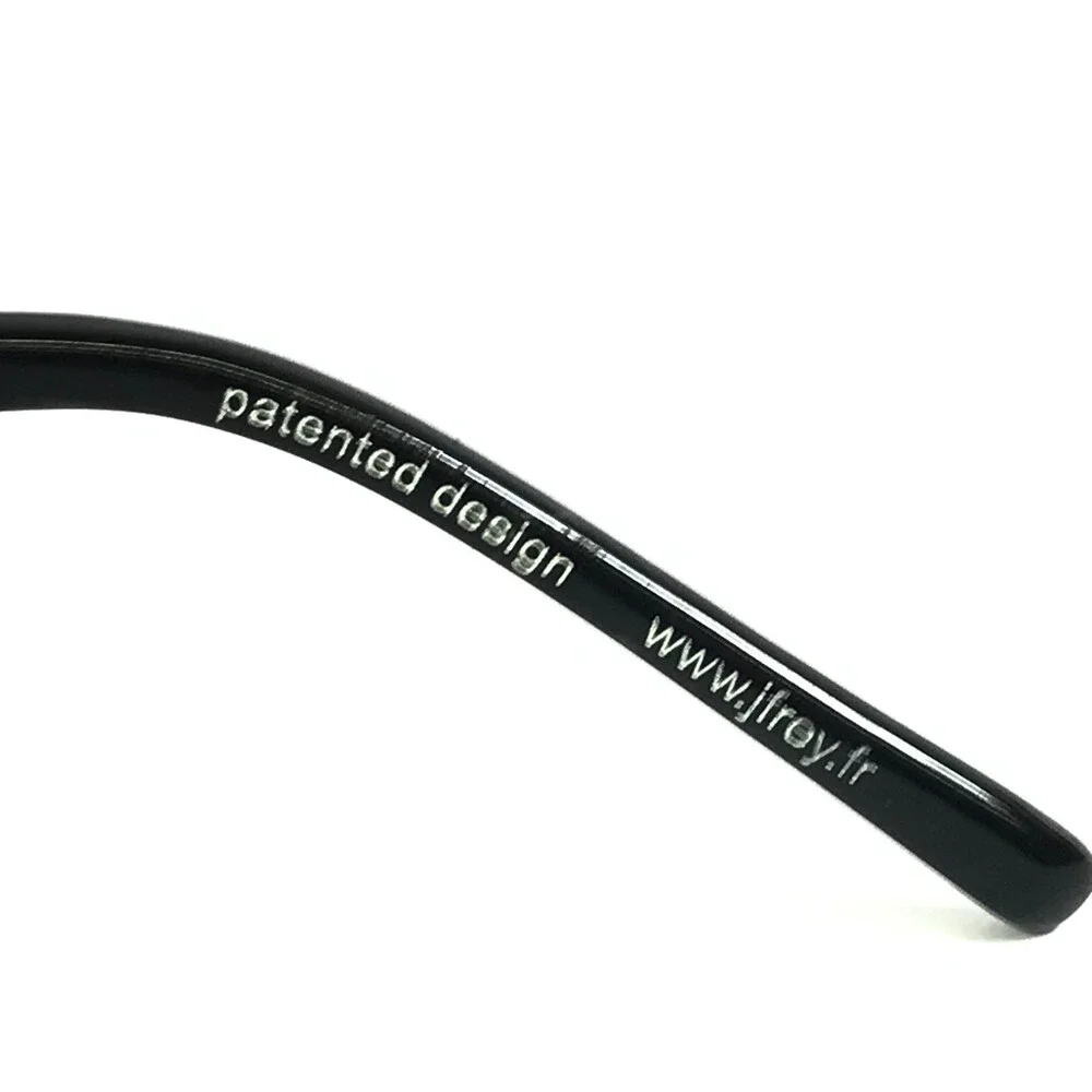 J.F. Rey Eyeglasses Frames JF2587 0050 Matte Black Orange Half Rim 54-17-140